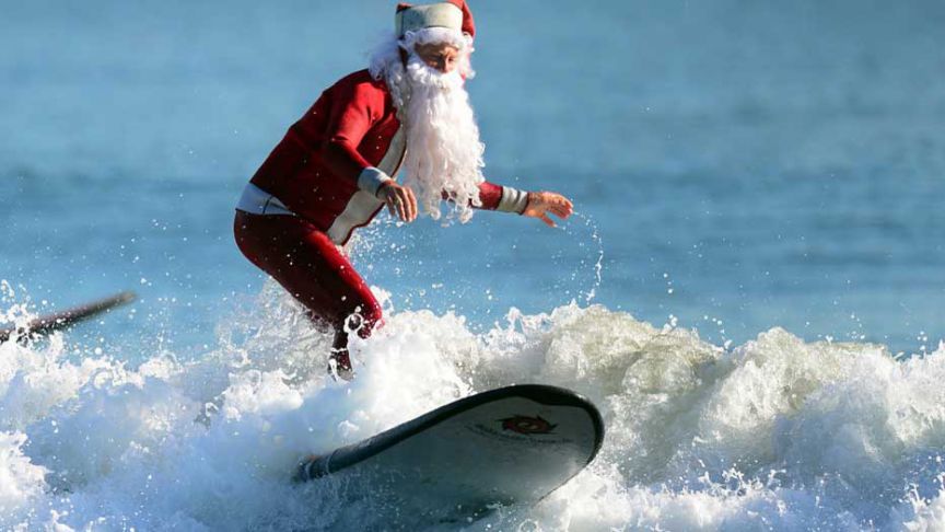 4 formas de celebrar la Navidad para los amantes del surf 